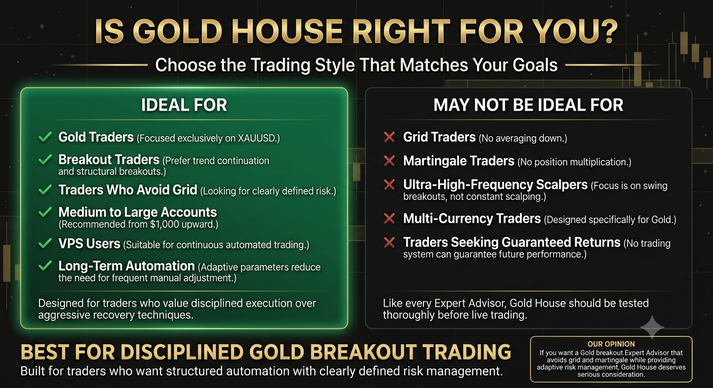 Gold House MT5 final verdict infographic