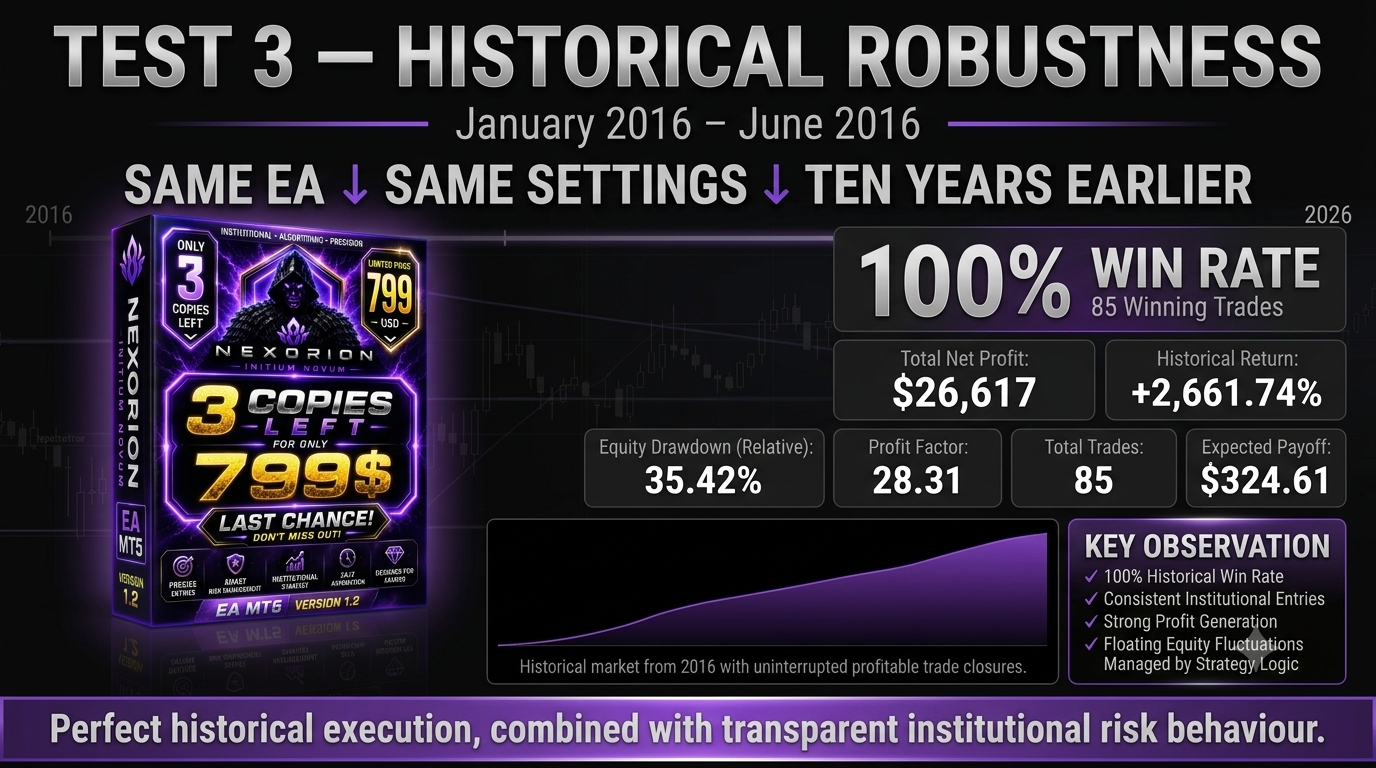 Nexorion Initium Novum EA 2016 historical robustness test infographic
