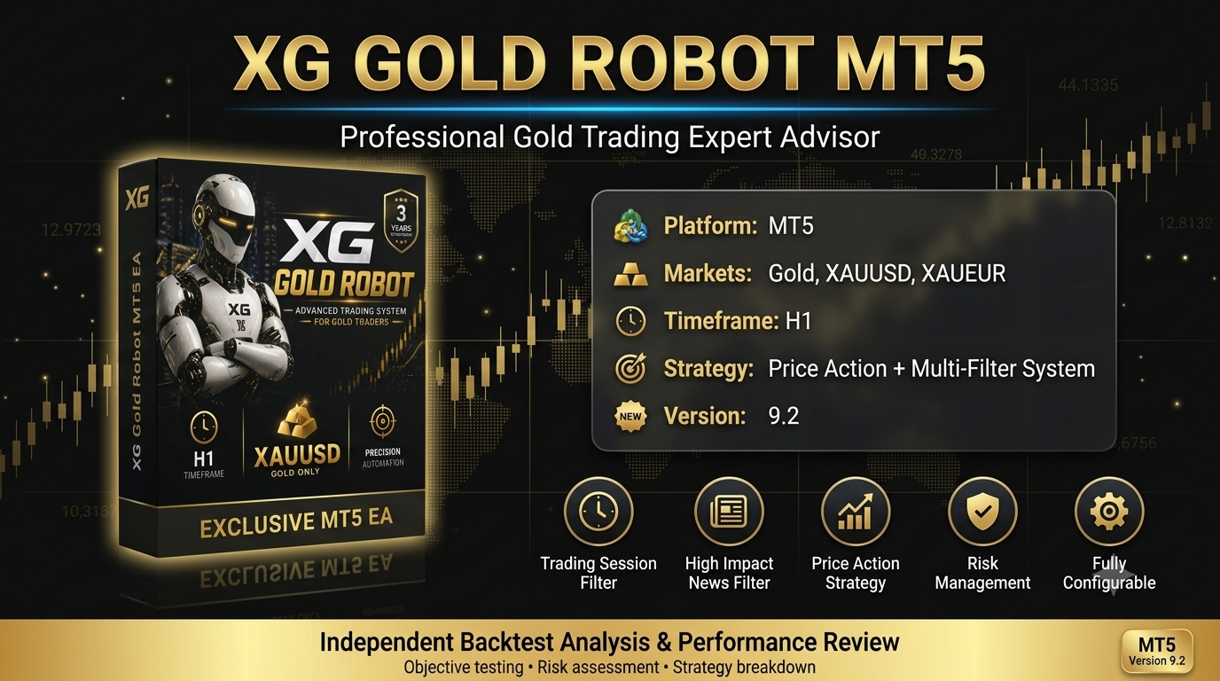XG Gold Robot MT5 product overview for automated Gold trading