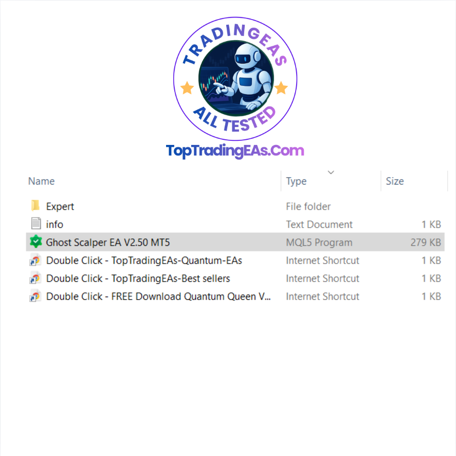 Ghost Scalper MT5 installation and download package