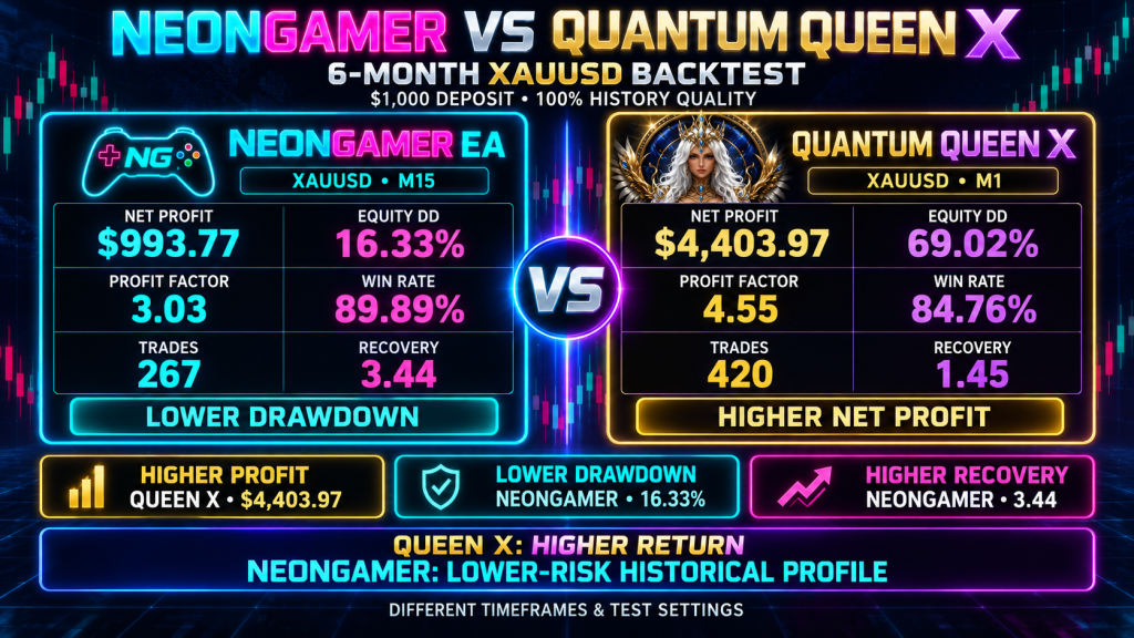 NeonGamer EA MT5 gold smart grid review and backtest
